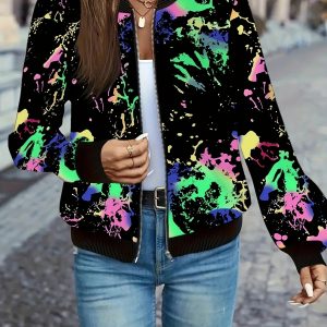 Bomber Femme  Fleuri