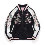blouson bomber femme fleuri
