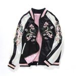 veste bomber fleurie pour femme