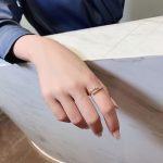 bague en laiton style rétro fleur