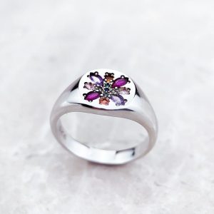 Bague Fleur Bohème (Argent)