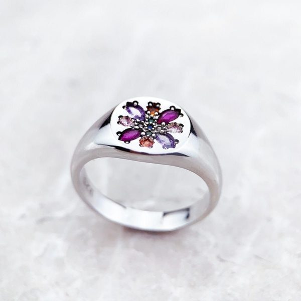 Bague Fleur Bohème (Argent)