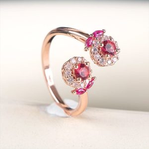 Bague Fleur Brillante (Argent)