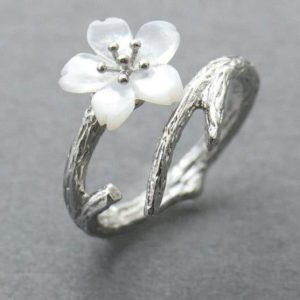Bague Fleur Cerisier (Argent)