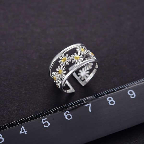 Bague fleur Epuré (Argent)