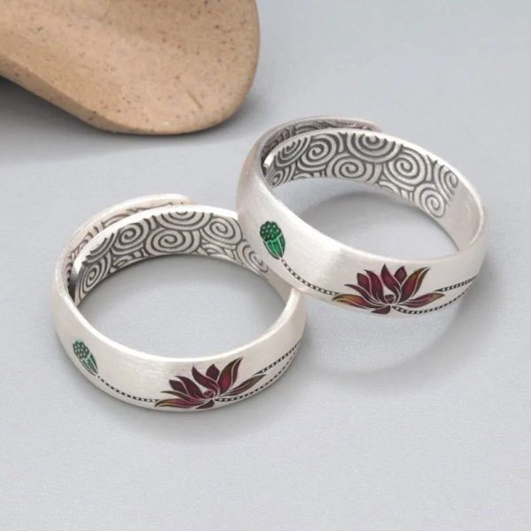Bague Fleur Lotus (Argent)