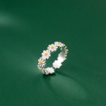 Bague Fleur Marguerite Epuré (Zinc)