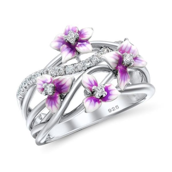 Bague Fleur Multiple (Argent)