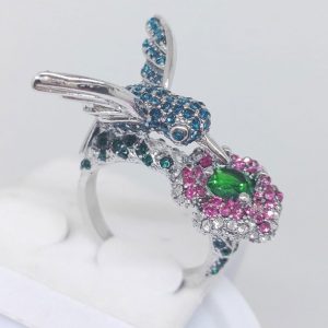 Bague Fleur Oiseau (Cuivre)