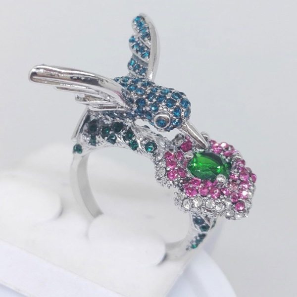 Bague Fleur Oiseau (Cuivre)