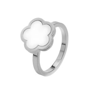 Bague Fleur Retro Cartoon (Acier)