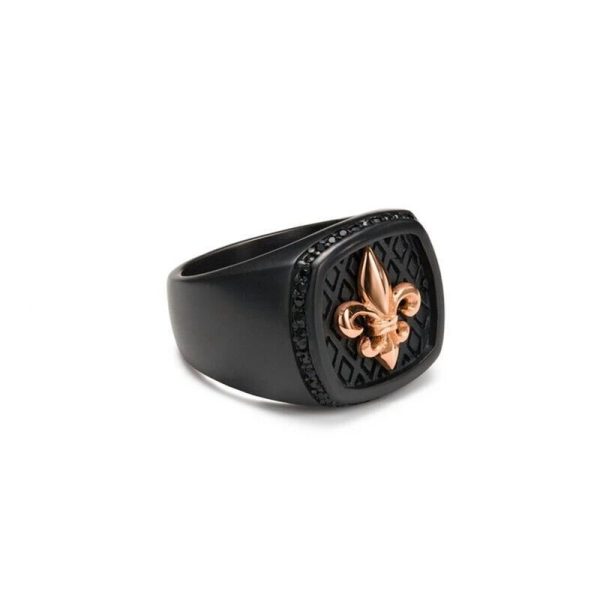 Bague Fleur Royal (Acier)