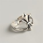 bague fleur de lys artisanale