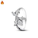 bague florale en nacre