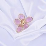 bague unique style fleur