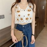 blouse en coton à imprimé floral