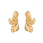 boucle d'oreille en inox fleur