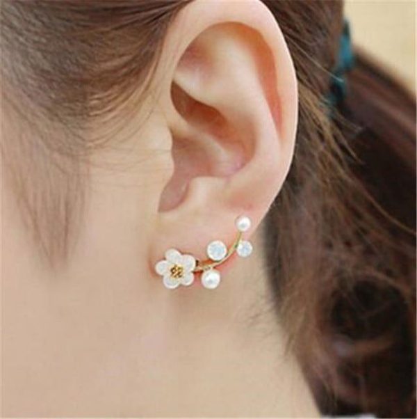 Boucles D'Oreilles Fleuries Minimaliste