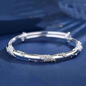 Bracelet Fleur Argent