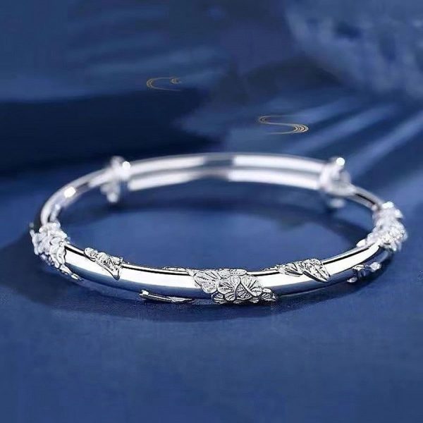 Bracelet Fleur Argent