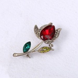 Broche Fleur Brillante Naturelle