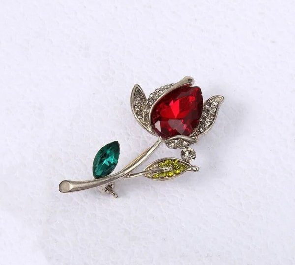 Broche Fleur Brillante Naturelle