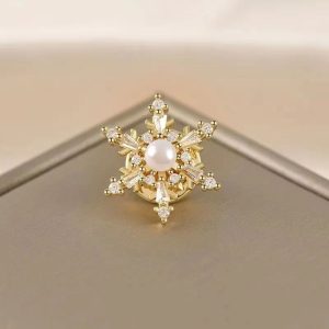 Broche Fleur Flocon
