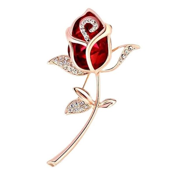 Broche Fleur Mariage Luxe