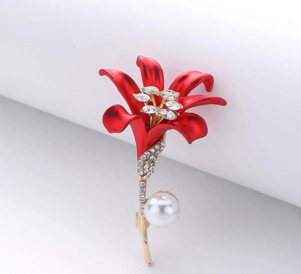 Broche Fleur Mariage Tulipe