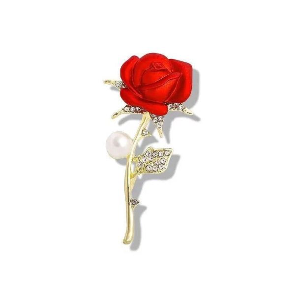 Broche Fleur Mariage Tulipe Perle