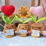cadeau peluche pot de fleur