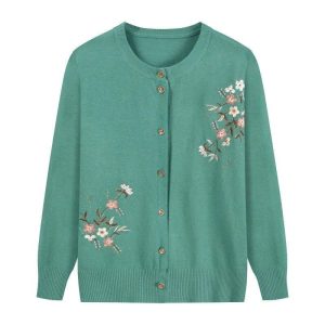 Cardigan Fleur Turquoise