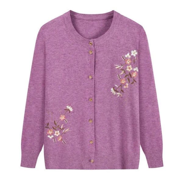 Cardigan Fleur Violet
