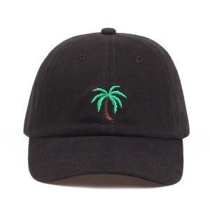 Casquette Fleurie Palmier Minimaliste