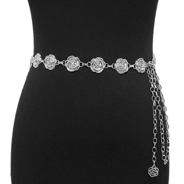 Ceinture Fleur Argenté