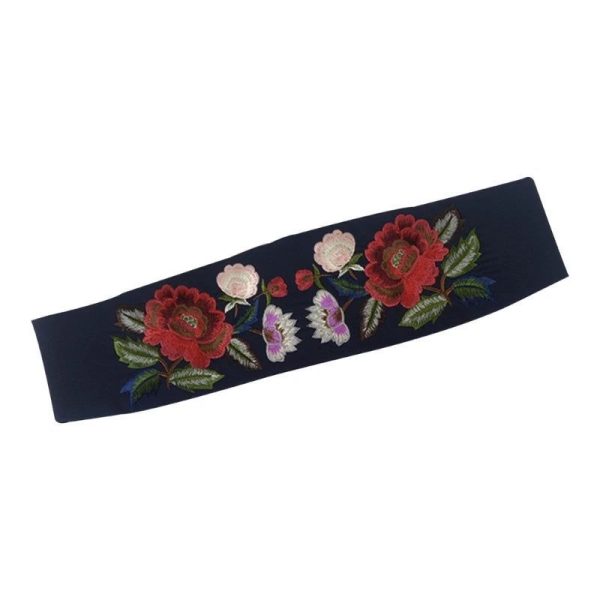 Ceinture Fleur Bleu Marine