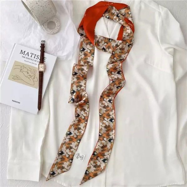Ceinture Fleur Robe Design Orange