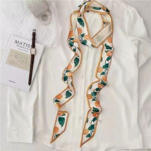Ceinture Fleur Robe Orange