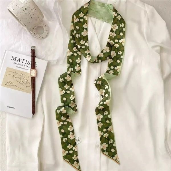 Ceinture Fleur Robe Vert