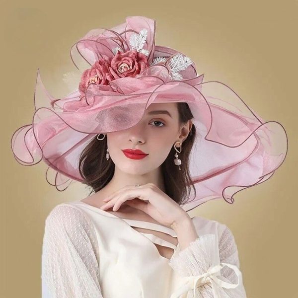 Chapeau Fleurie Extravagant Rose