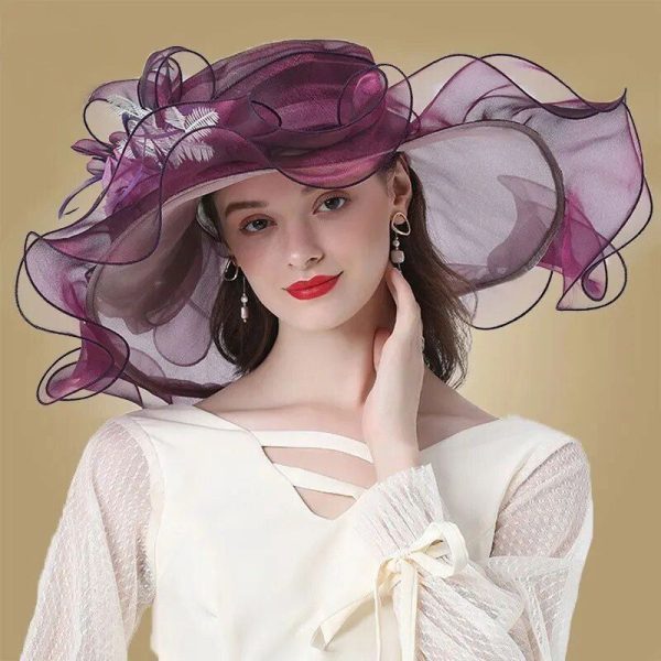 Chapeau Fleurie Extravagant Violet