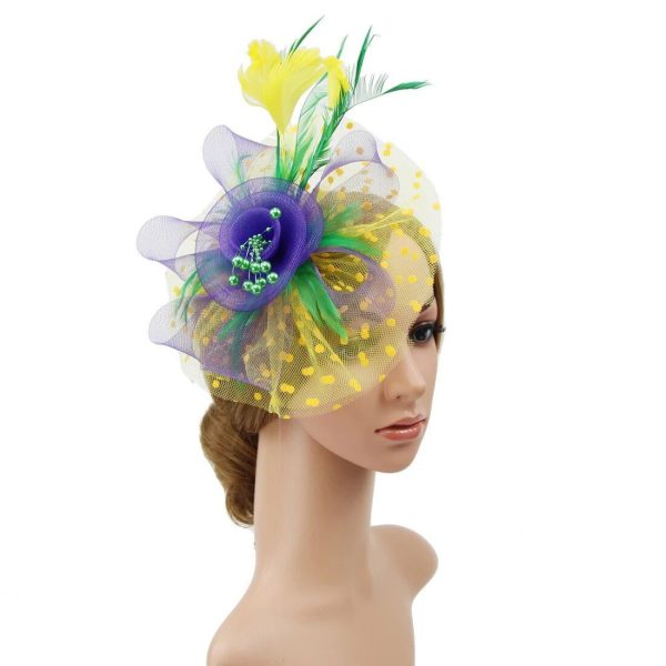 Chapeau Fleurie Fascinateur Coloré