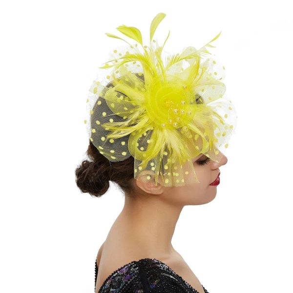 Chapeau Fleurie Fascinateur Jaune