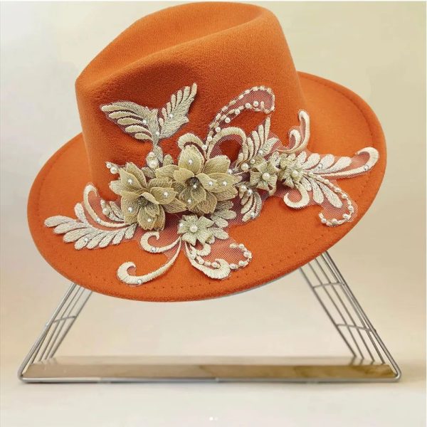 Chapeau Fleurie Orange