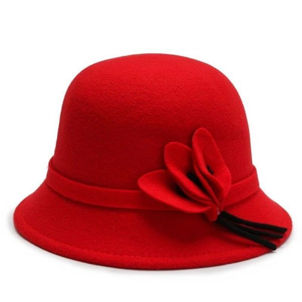 Chapeau Fleurie Rouge