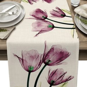 Chemin De Table Fleur Réaliste