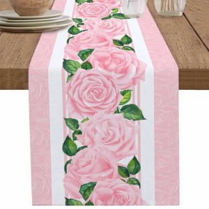 Chemin de Table Fleur Roses