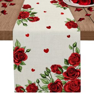 Chemin de Table Fleur Saint Valentin