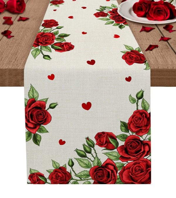 Chemin de Table Fleur Saint Valentin