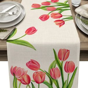 Chemin De Table Fleur Tulipe